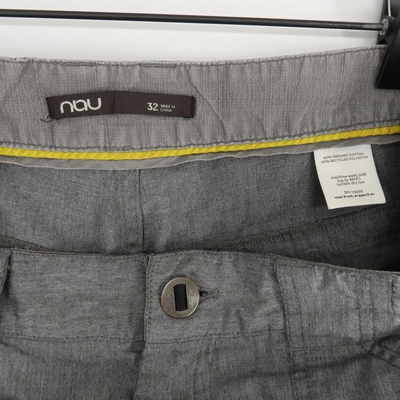 NAU Amble Shorts Mens 32 Gray Lightweight - Picture 6 of 6